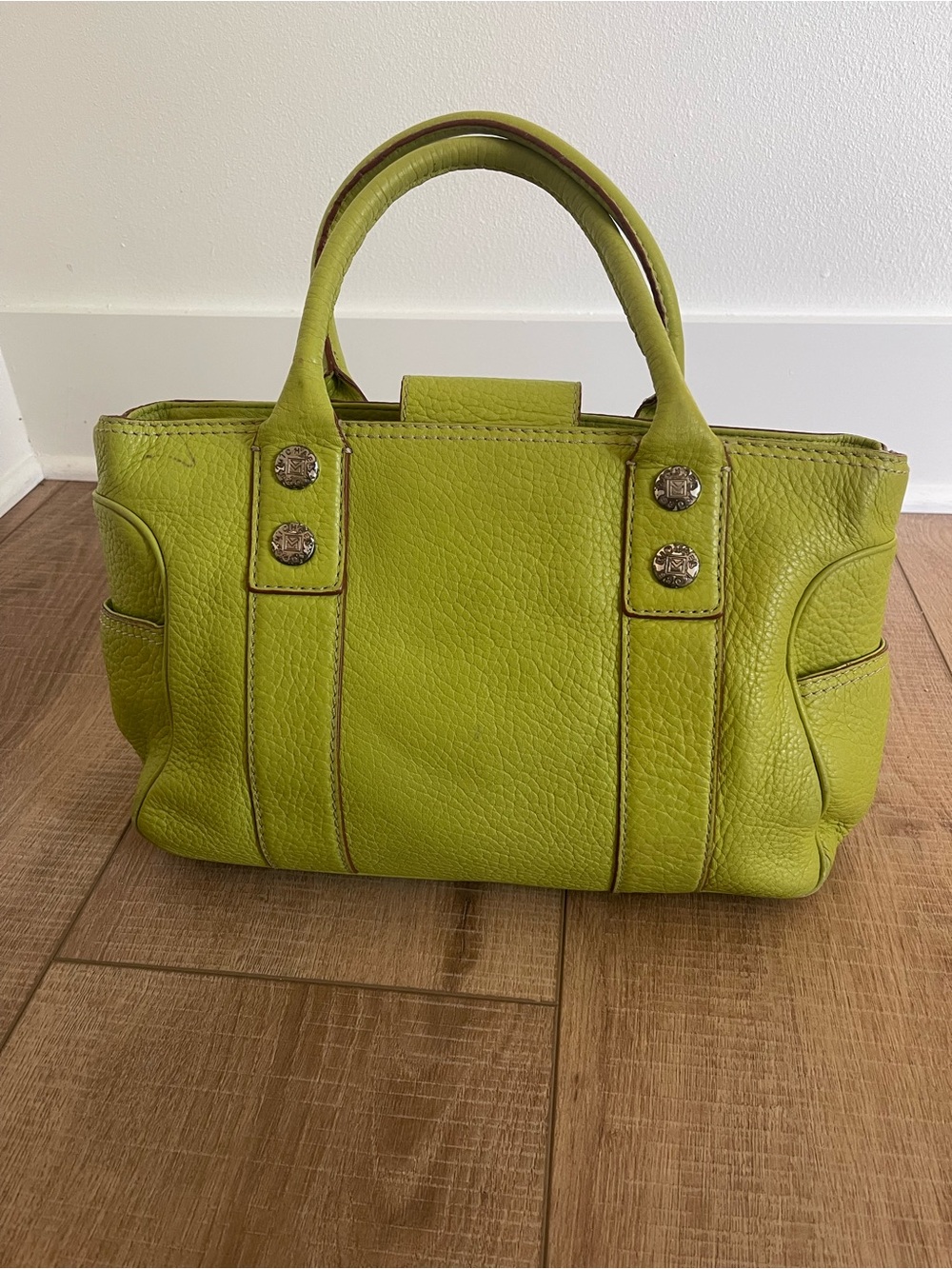 Michael Kors Lime Green Leather Purse